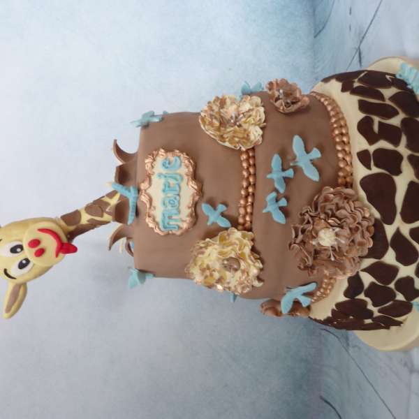 cake design thème girafe